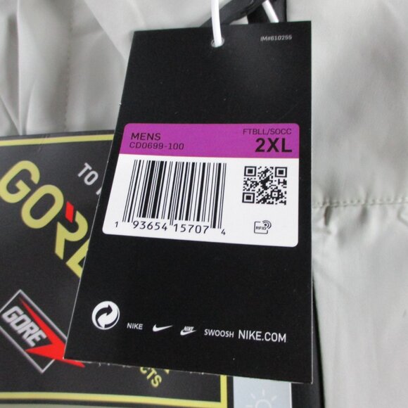 Brasil National Jacket Mens 2XL XXL Gray Goretex Soccer Windbreaker Hooded - Picture 4 of 11